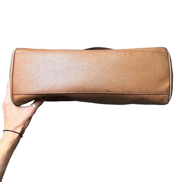 MICHAEL KORS Jet Set Chain Legacy Brown LG Shoulder Handbag Convertible Strap - Picture 10 of 15